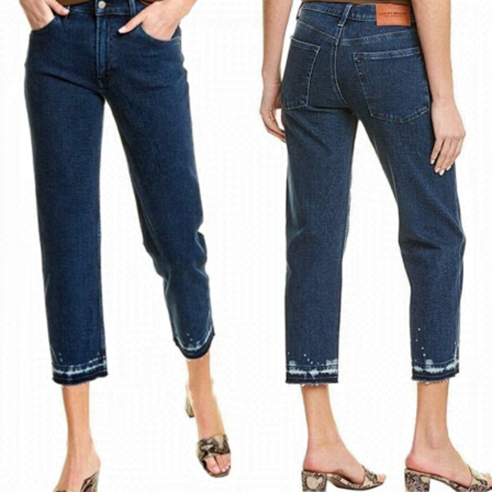 🆕 lucky brand relaxed taper bleach jeans